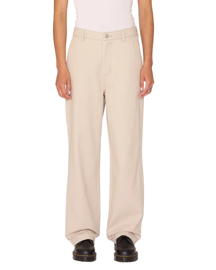 BOTTOMS OBEY Clothing Women SYBIL CARPENTER DENIM Sand Faded Wash
