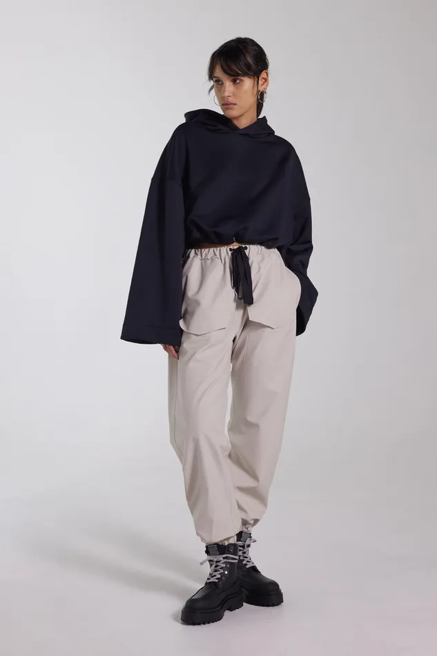 Bottoms Women Stutterheim Dala Trousers Light Sand