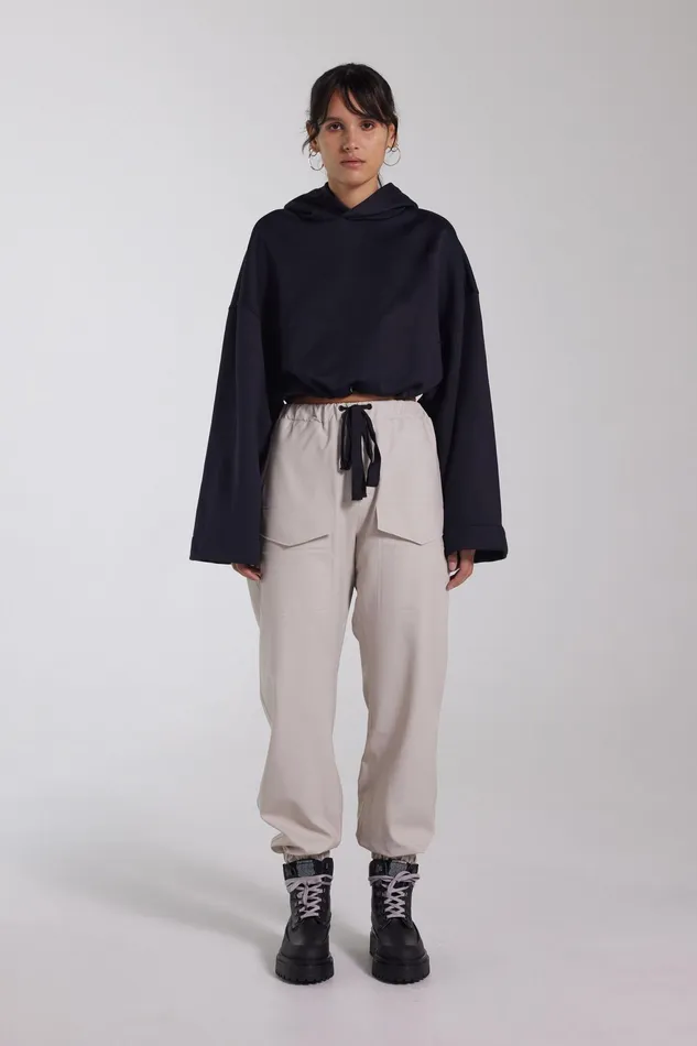 Bottoms Women Stutterheim Dala Trousers Light Sand