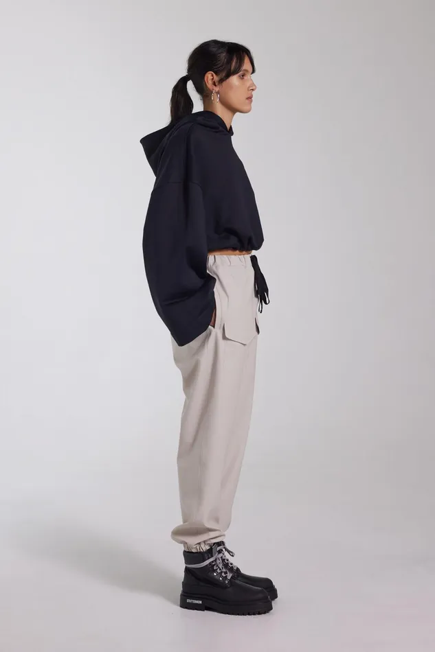 Bottoms Women Stutterheim Dala Trousers Light Sand