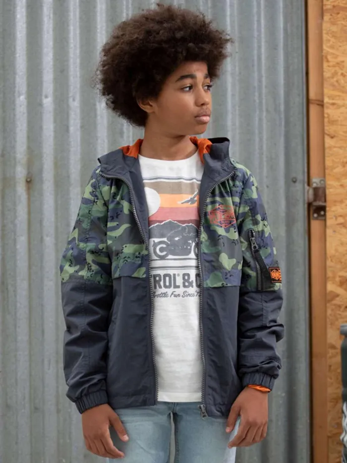 Boys Jackets Petrol Industries Lightweight Jacket Raven Grey