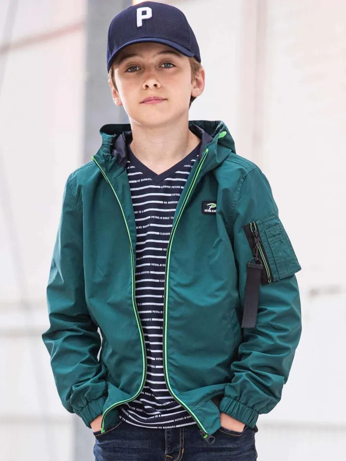 Boys Jackets Petrol Industries Sporty Jacket Emerald Green