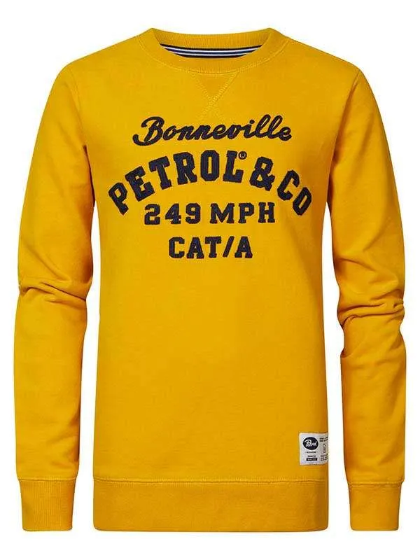 Boys Knits and Sweats Petrol Industries Bonneville Pullover Fresh Mango