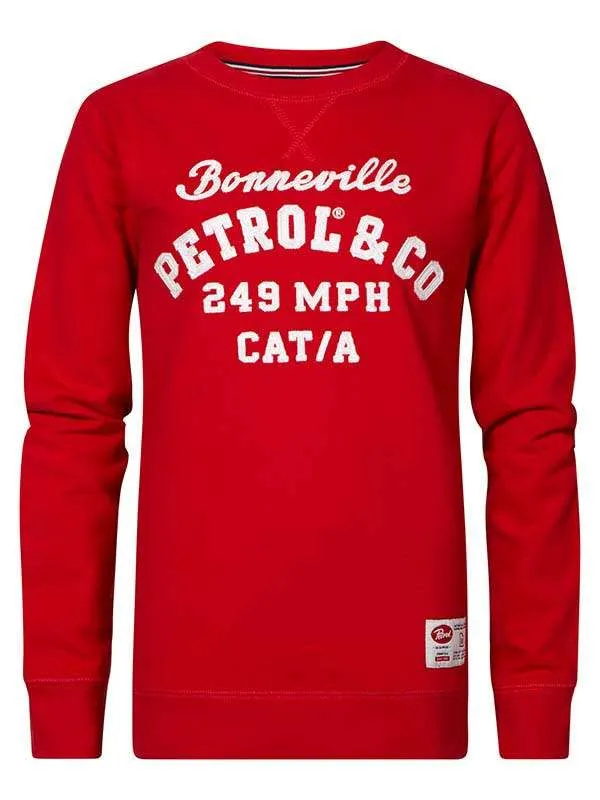 Boys Knits and Sweats Petrol Industries Bonneville Pullover Pepper Red