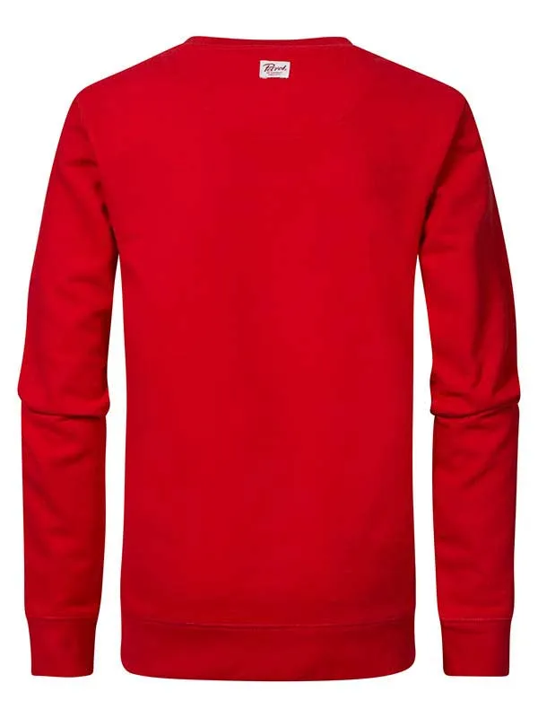 Boys Knits and Sweats Petrol Industries Bonneville Pullover Pepper Red