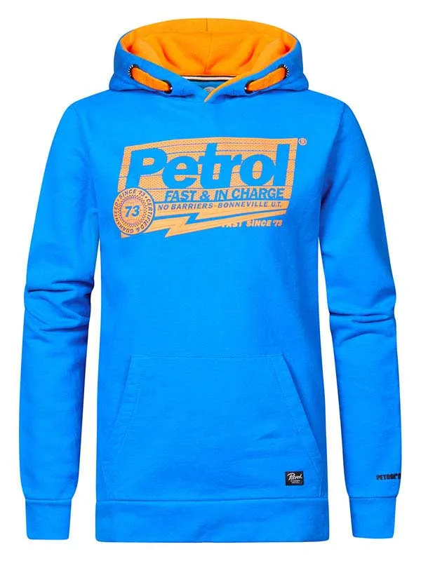 Boys Knits and Sweats Petrol Industries Hoodie With Logo Artwork Bluebird