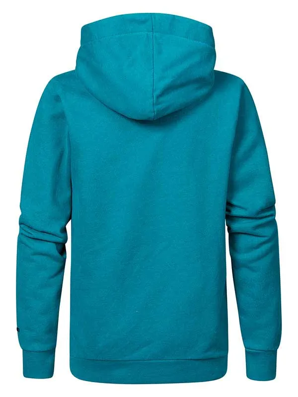 Boys Knits and Sweats Petrol Industries Hoodie With Logo Artwork Green Coral