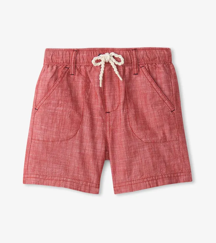 Boys Nautical Chambray Woven Shorts Hatley