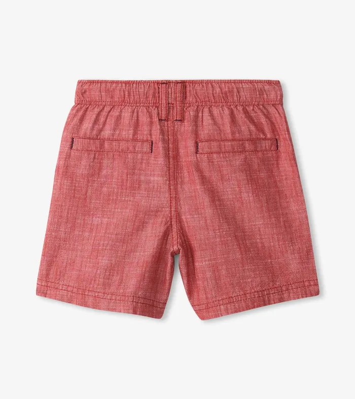 Boys Nautical Chambray Woven Shorts Hatley