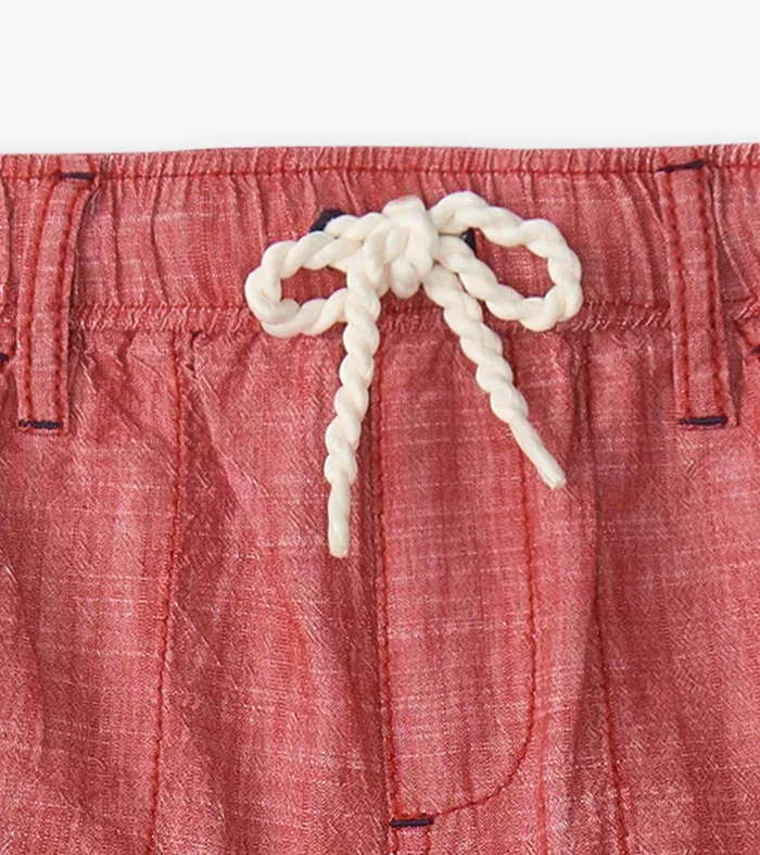Boys Nautical Chambray Woven Shorts Hatley