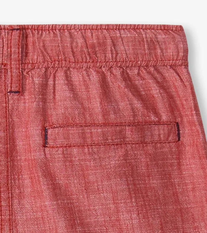 Boys Nautical Chambray Woven Shorts Hatley