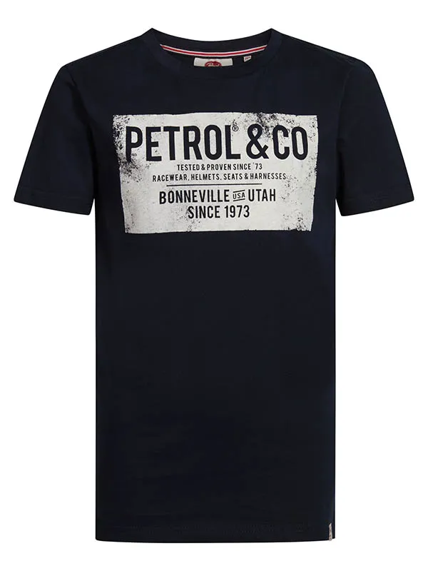 Boys TShirts Petrol Industries Artwork TShirt Midnight Navy