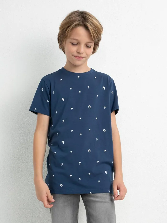 Boys TShirts Petrol Industries Summery TShirt Petrol Blue