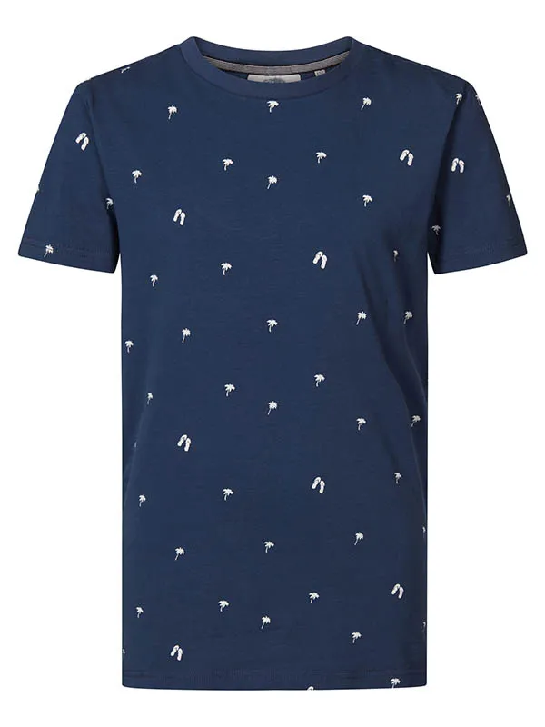 Boys TShirts Petrol Industries Summery TShirt Petrol Blue