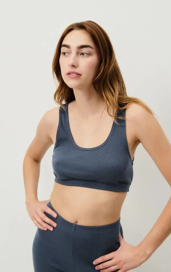 Bra Blarow Melange Navy Women American Vintage Loungewear