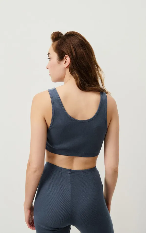 Bra Blarow Melange Navy Women American Vintage Loungewear Bra Blarow Melange Navy Women American Vintage Loungewear
