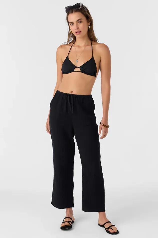 BRENDA CRINKLE DOUBLE GAUZE BEACH PANTS Women O039NEILL Collections