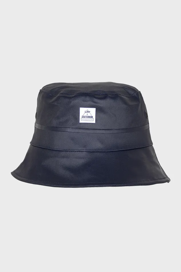 Bucket Hats Women Stutterheim Lee X STUTTERHEIM Bucket Hat Aviator Navy