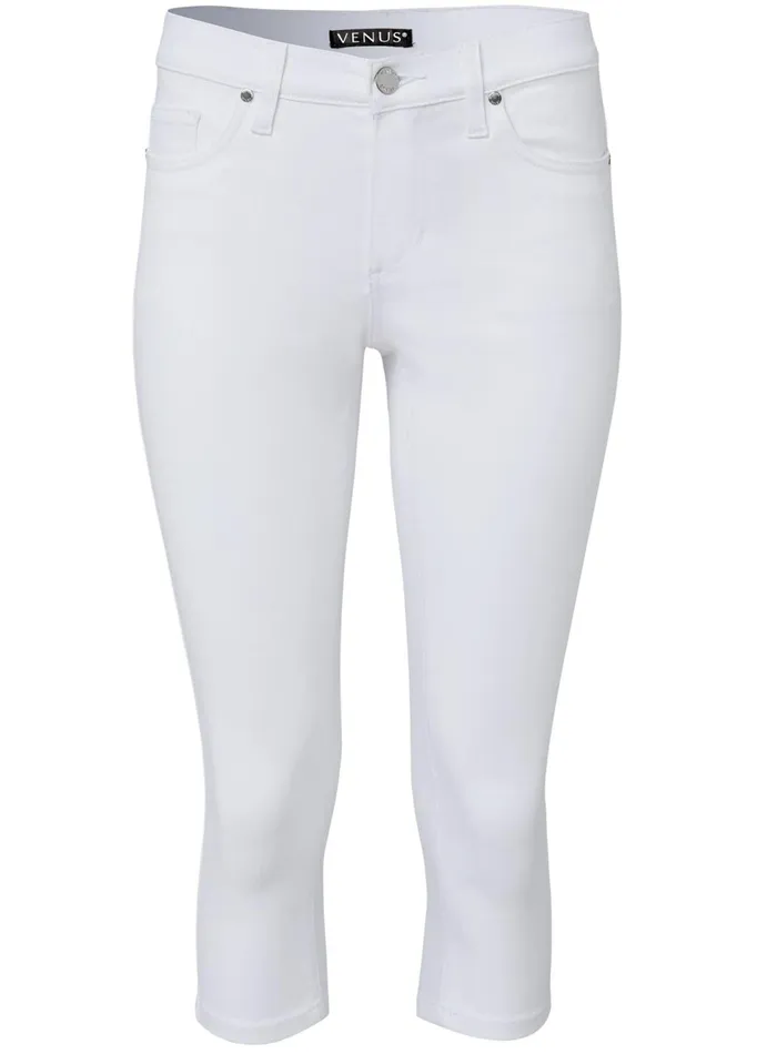 BUM LIFTER CAPRI JEANS White Women VENUS Capris