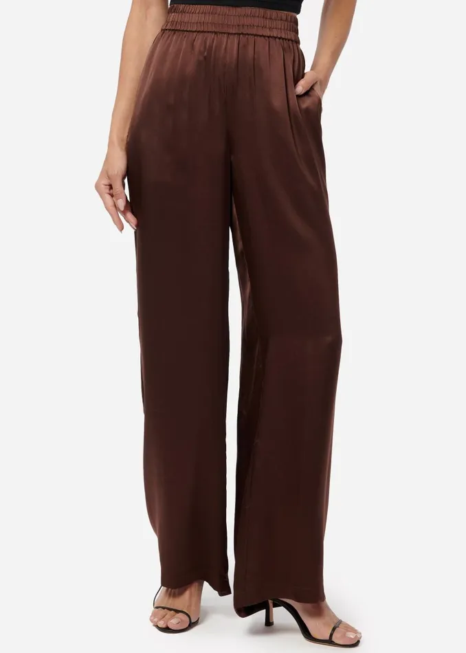 CAMI NYC Bottoms Women Bleecker Pant Chocolate