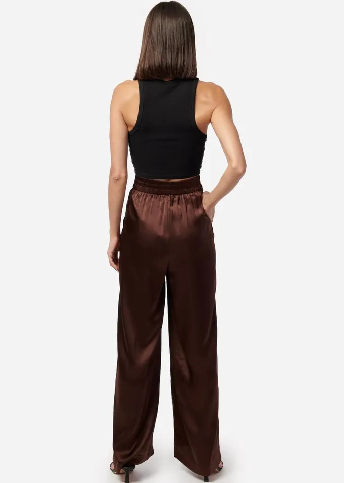 CAMI NYC Bottoms Women Bleecker Pant Chocolate