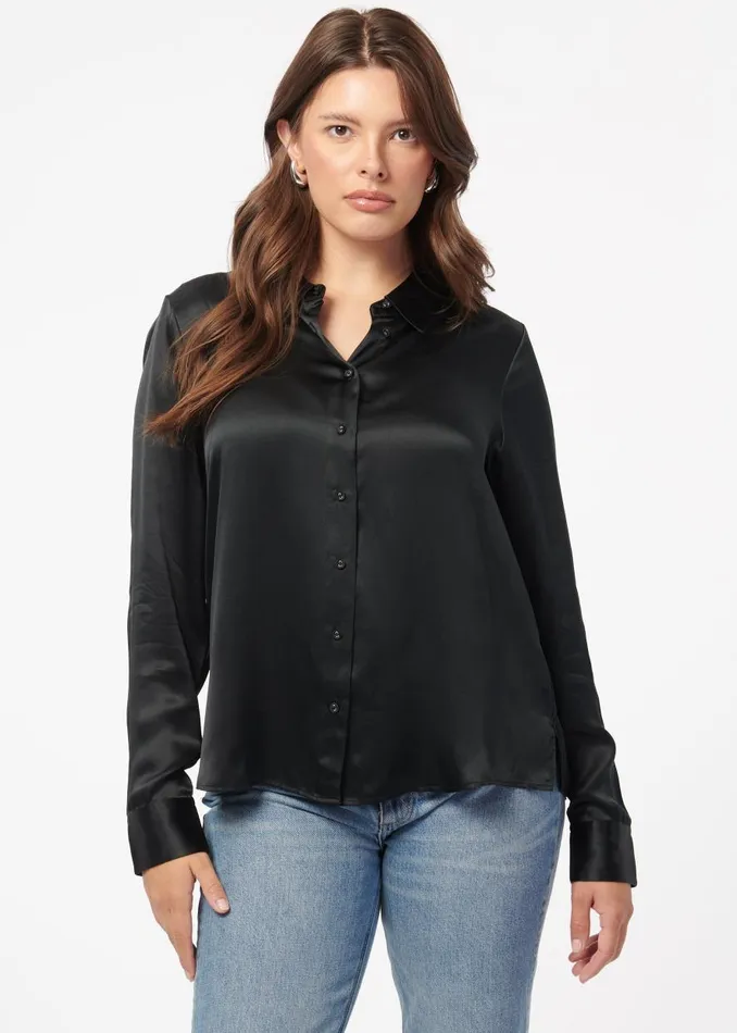 CAMI NYC Tops and Sweaters Women Crosby Blouse Black