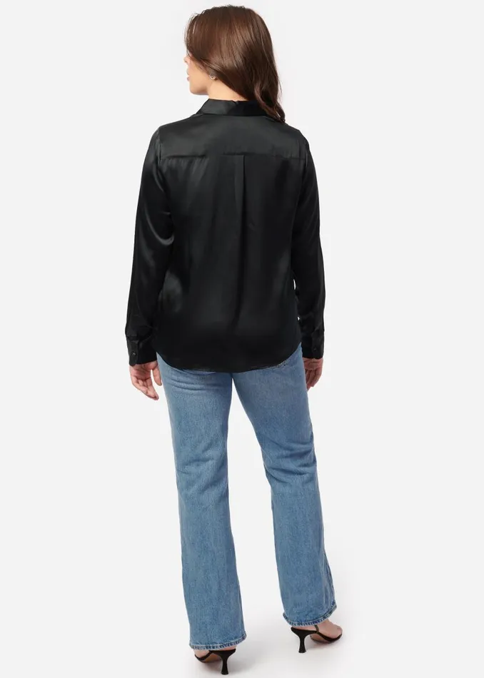 CAMI NYC Tops and Sweaters Women Crosby Blouse Black