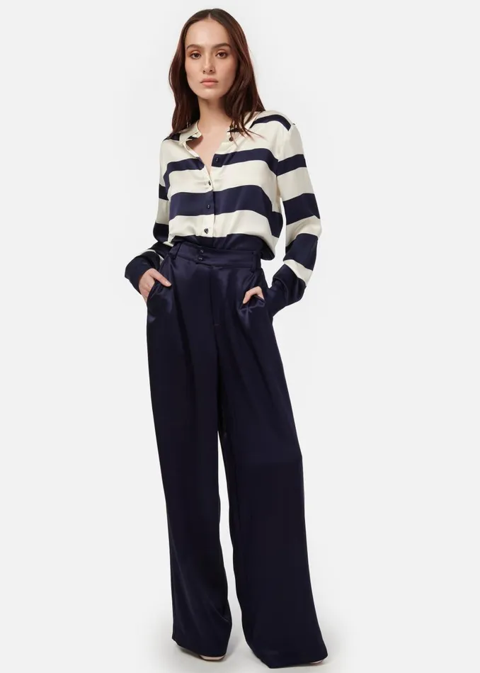 CAMI NYC Tops and Sweaters Women Crosby Blouse Shadow Stripe