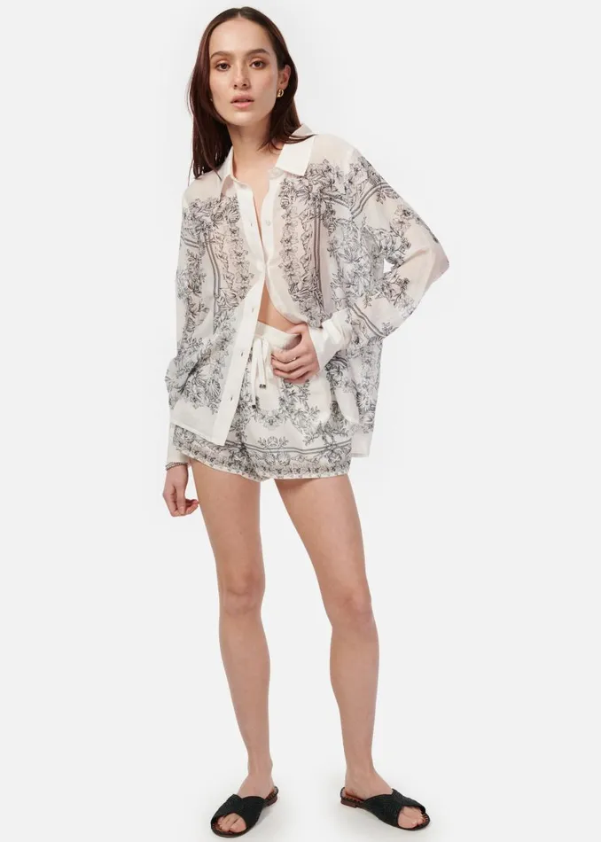 CAMI NYC Tops and Sweaters Women Rafella Top Seaside Bandana