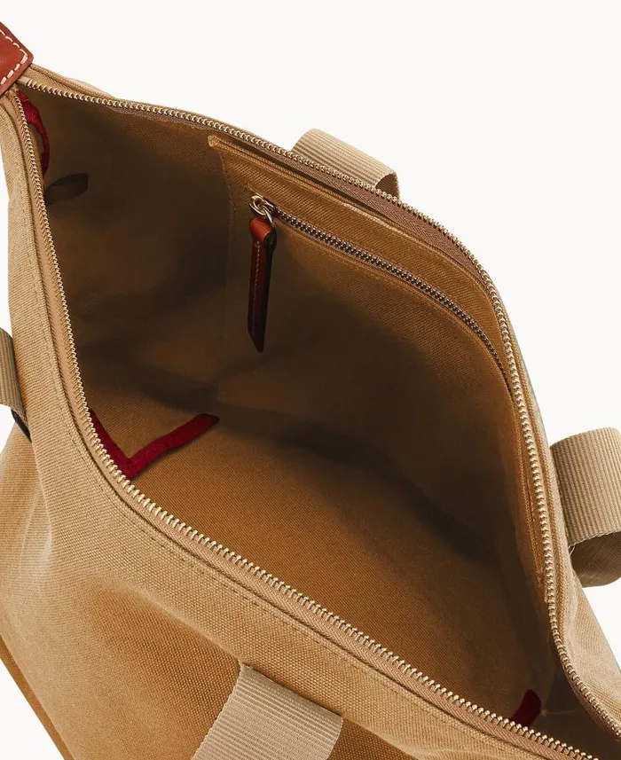 Canvas Carryall 28 Beige Woman Dooney and Bourke Totes Canvas Carryall 28 Beige Woman Dooney and Bourke Totes