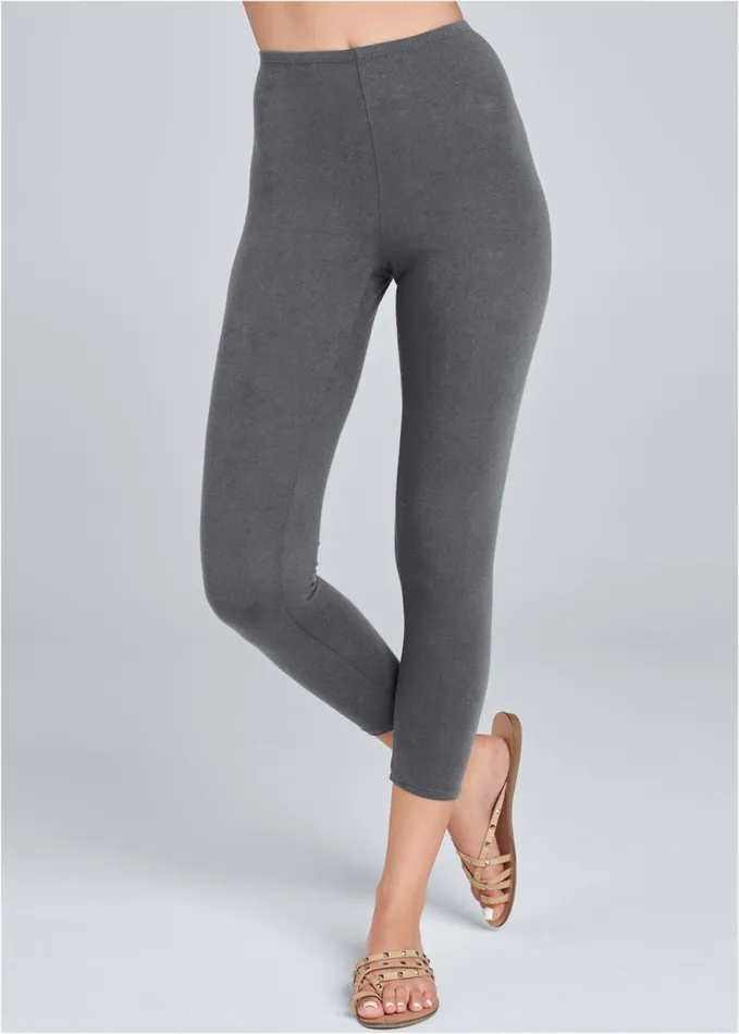Capri Leggings Two Pack Black and Grey Women VENUS Capris