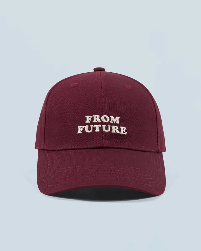 Caps From Future Curved Visor Cap Burgundy