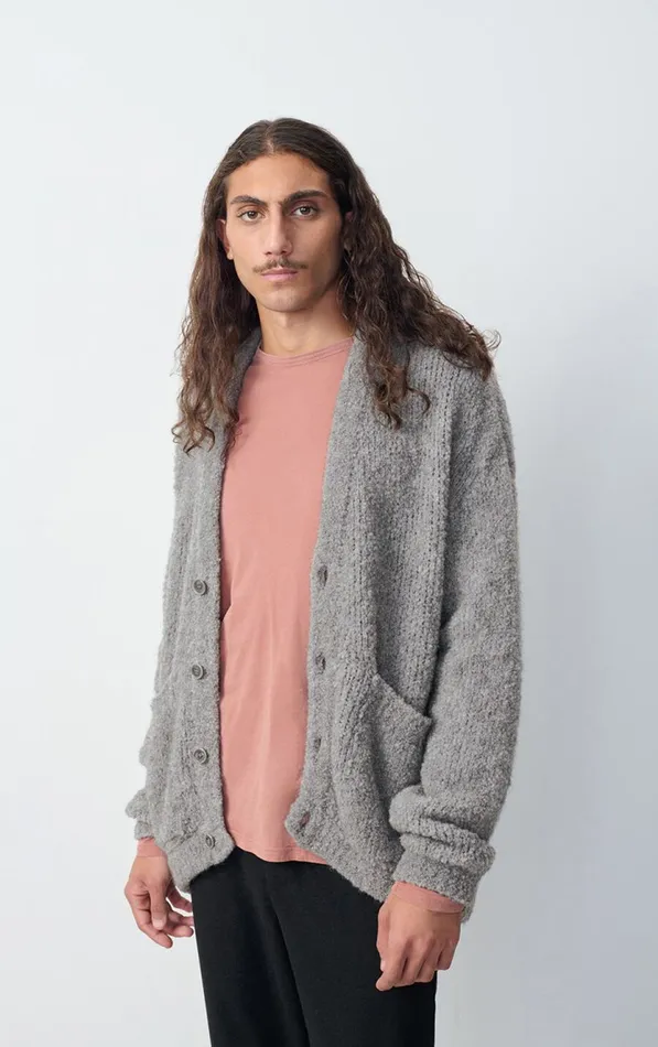 Cardigan Zolly Mouse Melange Men American Vintage Jumpers and Cardigans