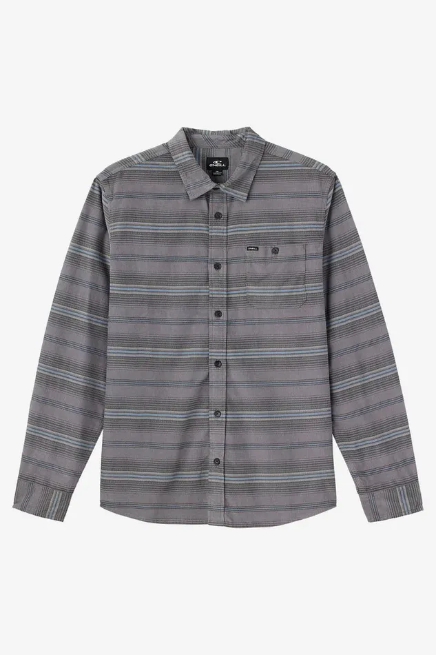 CARUSO STRIPE CORD STANDARD FIT LONG SLEEVE SHIRT Grey Men O039NEILL Clothing