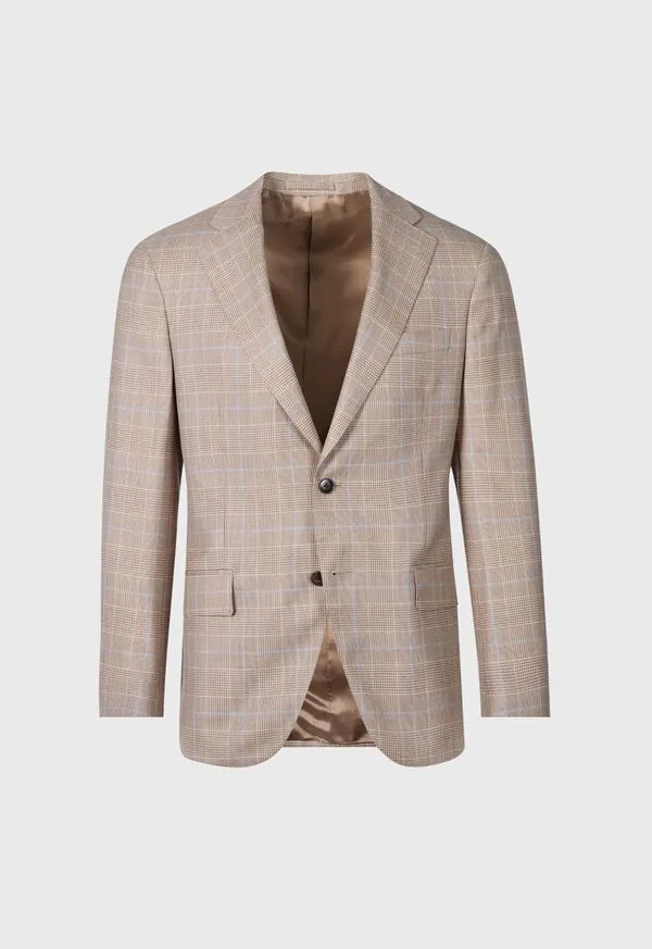 Cashmere Plaid Jacket Blue Blazers and Jackets Paulstuart Mens
