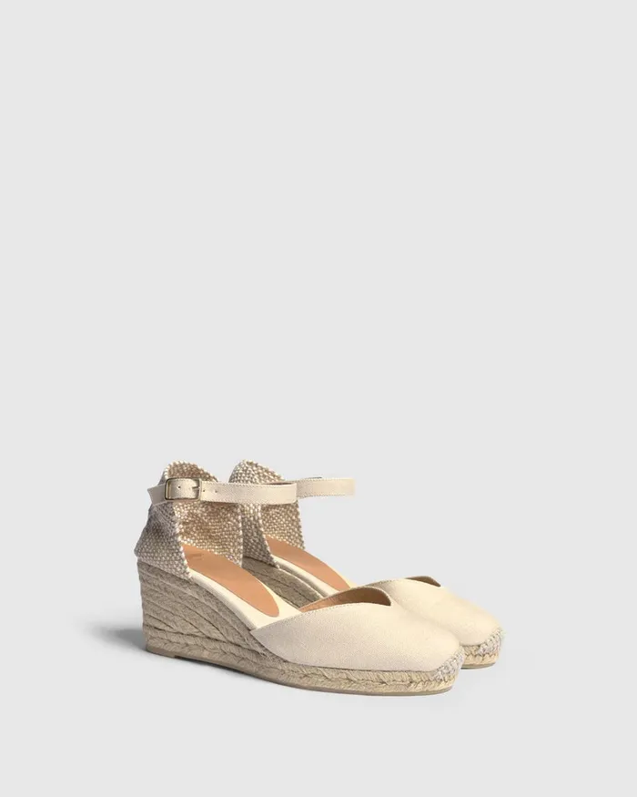 Castaer Chiarita6001 Ivory Women Wedges