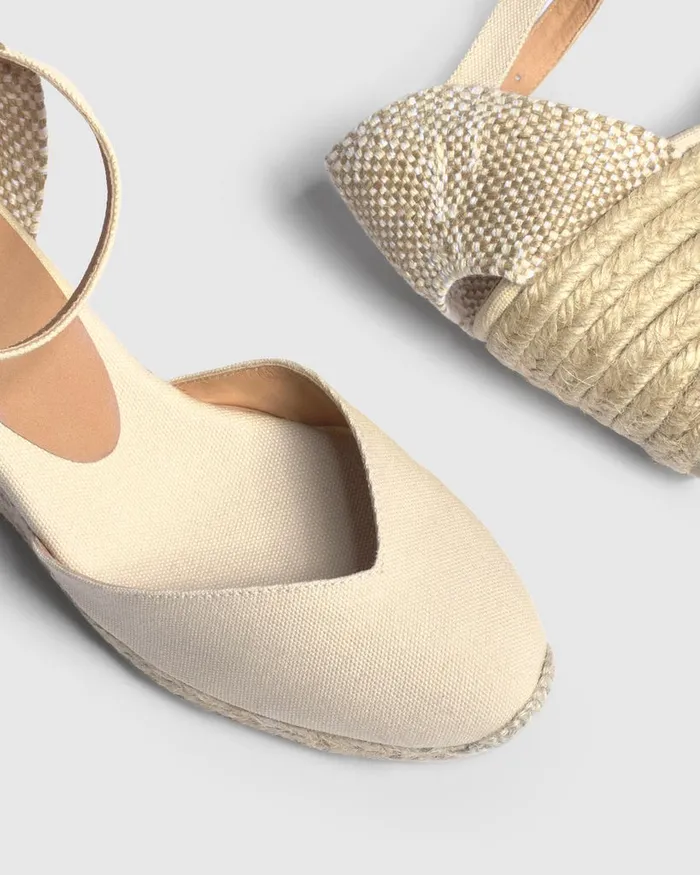 Castaer Chiarita6001 Ivory Women Wedges