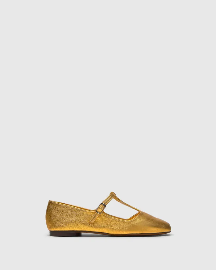 Castaer Ginebra244 Oro Women Flats