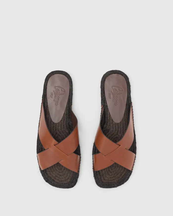 Castaer Keanu150 Marron Choc Men Flat Shoes
