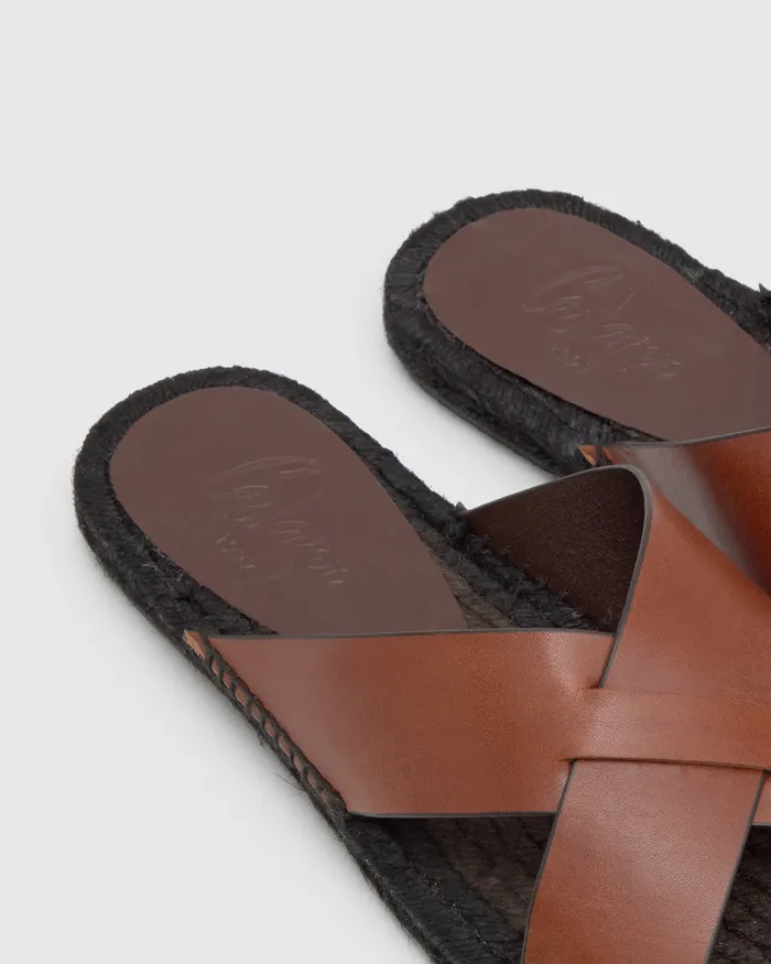 Castaer Keanu150 Marron Choc Men Flat Shoes