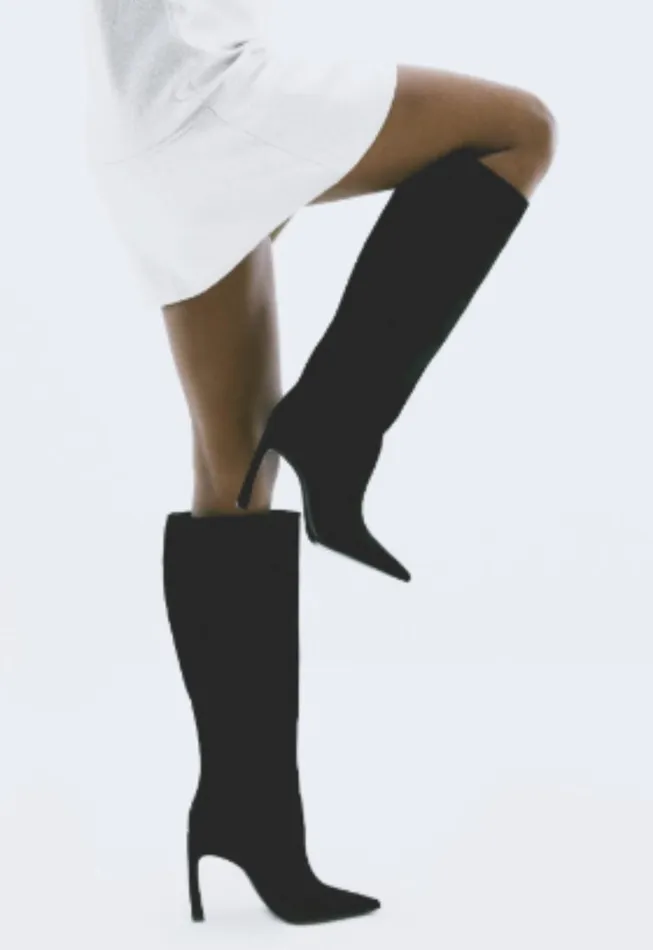 Cate Curve Boot Black Women Schutz Shoes Boots