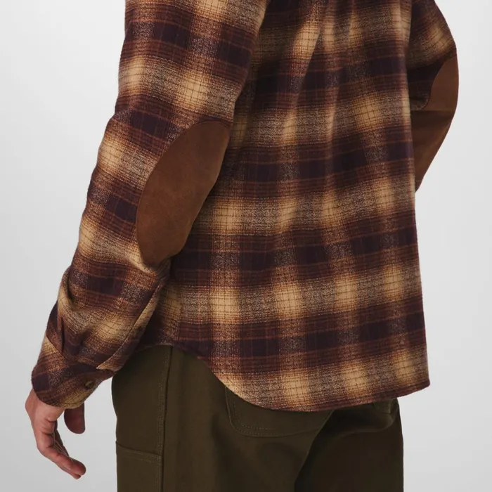 Cedar Mill Cotton Flannel Shirt Espresso Plaid Men Danner Shirts