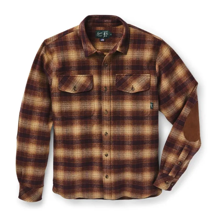 Cedar Mill Cotton Flannel Shirt Espresso Plaid Men Danner Shirts
