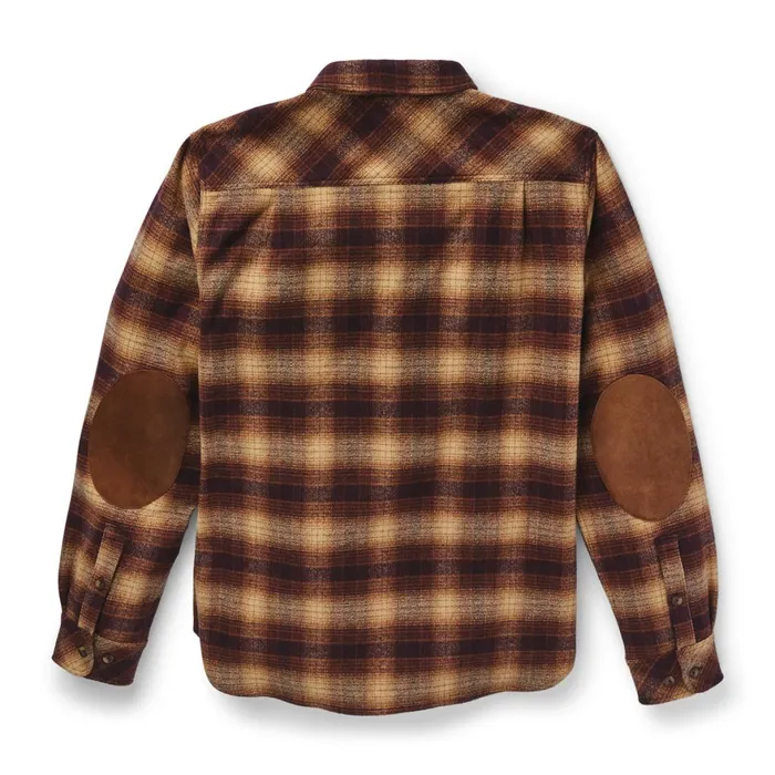 Cedar Mill Cotton Flannel Shirt Espresso Plaid Men Danner Shirts