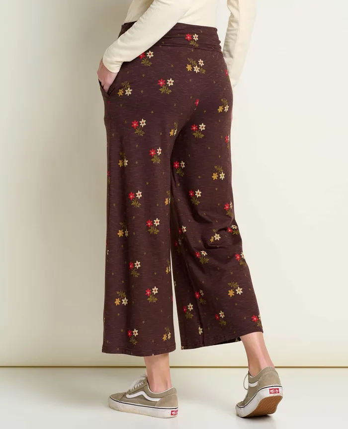 Chaka Wide Leg Pant Carob Duo Print Women8217s Pants ToadandCo