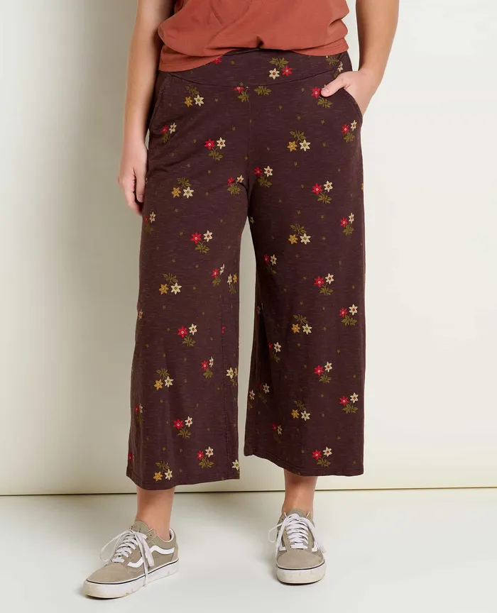 Chaka Wide Leg Pant Carob Duo Print Women8217s Pants ToadandCo