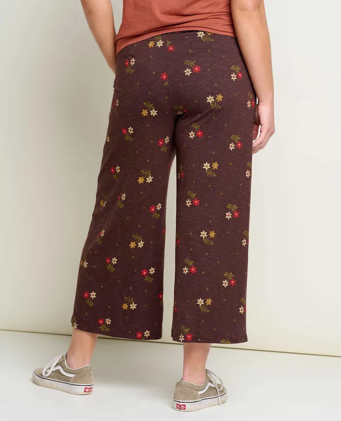 Chaka Wide Leg Pant Carob Duo Print Women8217s Pants ToadandCo