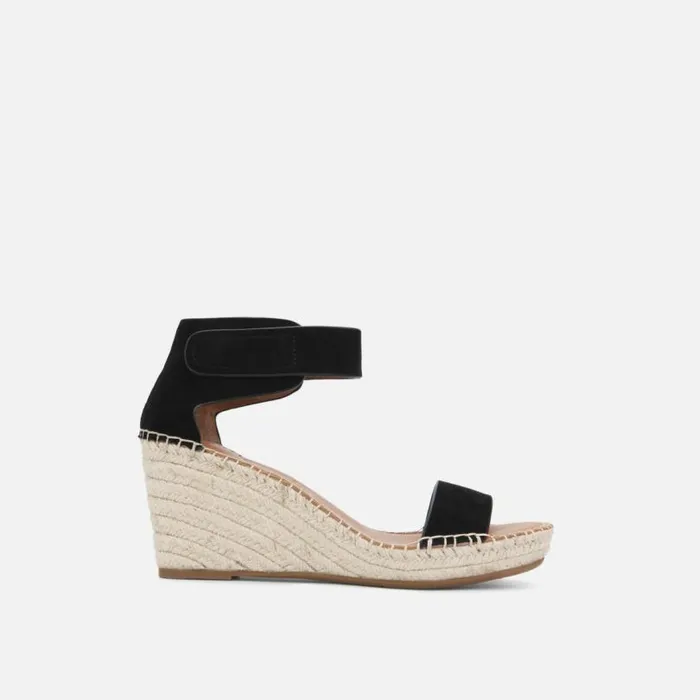 Charli Ankle Strap Wedge Sandal Black Women Kenneth Cole Gentle Souls