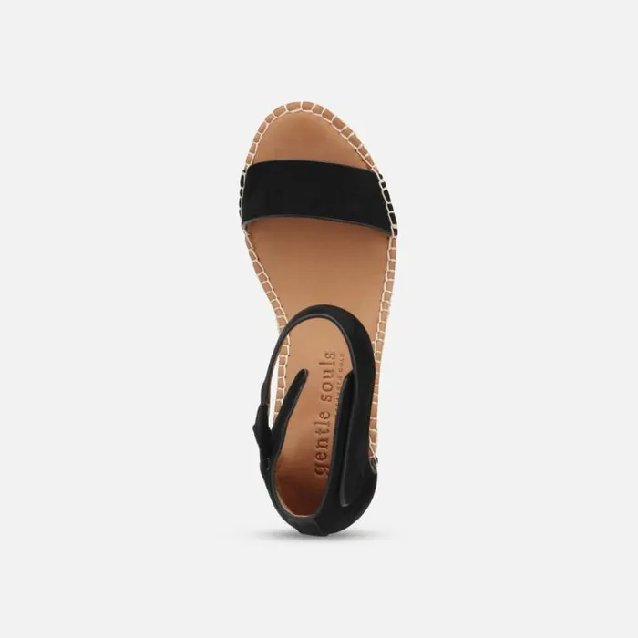 Charli Ankle Strap Wedge Sandal Black Women Kenneth Cole Gentle Souls