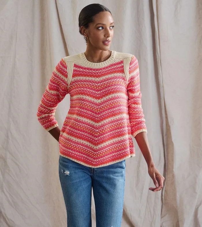 Chevron Swing Sweater 8211 Dawn Sky Stripes Hatley
